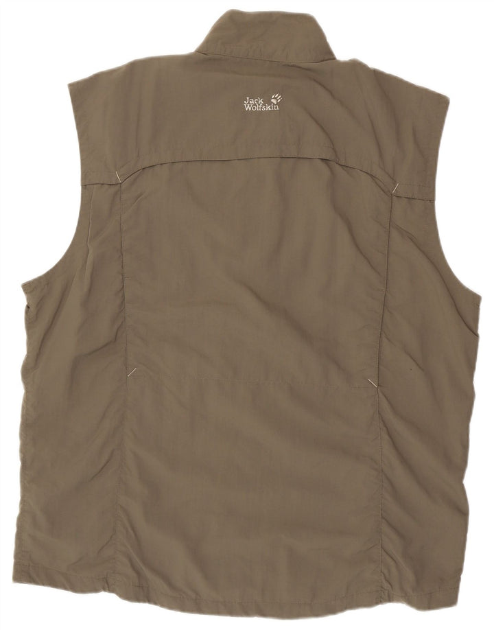 JACK WOLFSKIN Muška gornja jakna od trenirke bez rukava UK 46/48 2XL siva