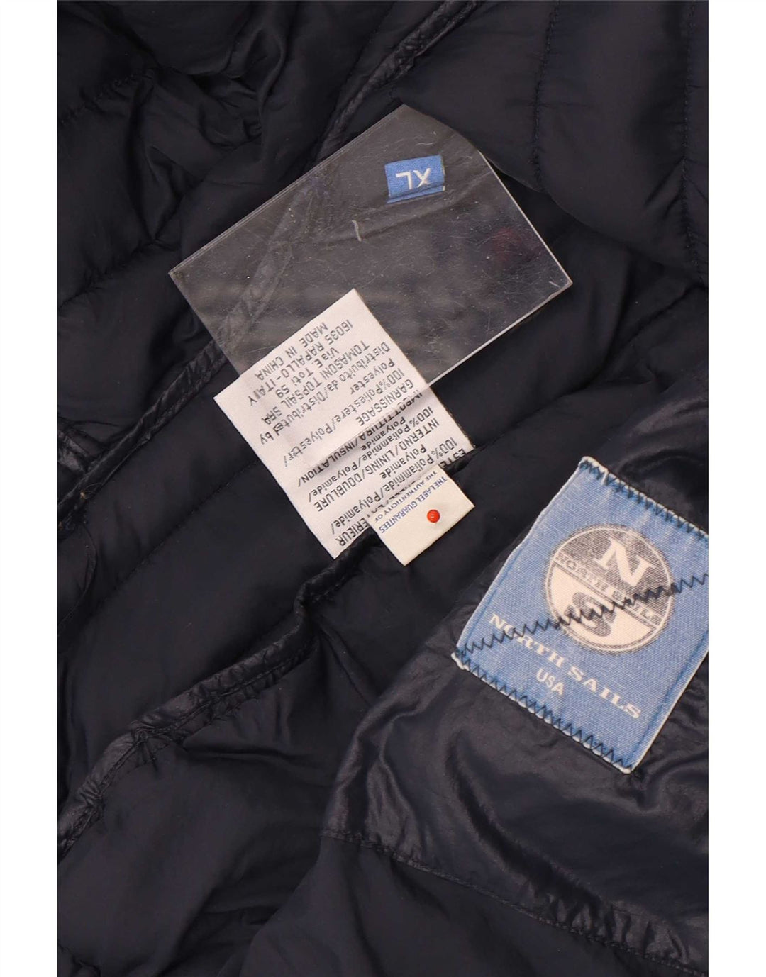 North Sails ženska podstavljena jakna s kapuljačom UK 18 XL tamnoplavi poliamid