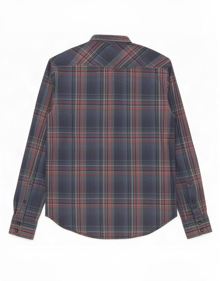 Scotch & Soda muška flanelska košulja srednje plave boje