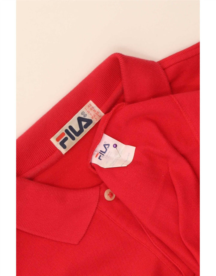 Fila muška polo majica IT 48 Srednje crvena pamuk