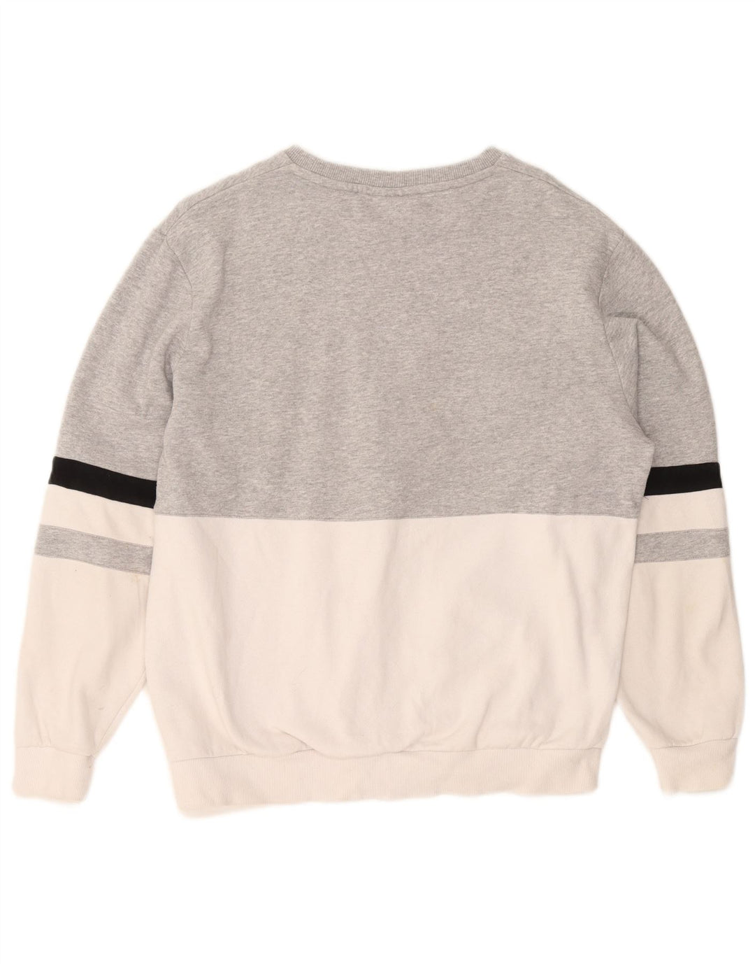 Fila muški džemper s grafičkim motivima Mali sivi pamuk u blokovima boja