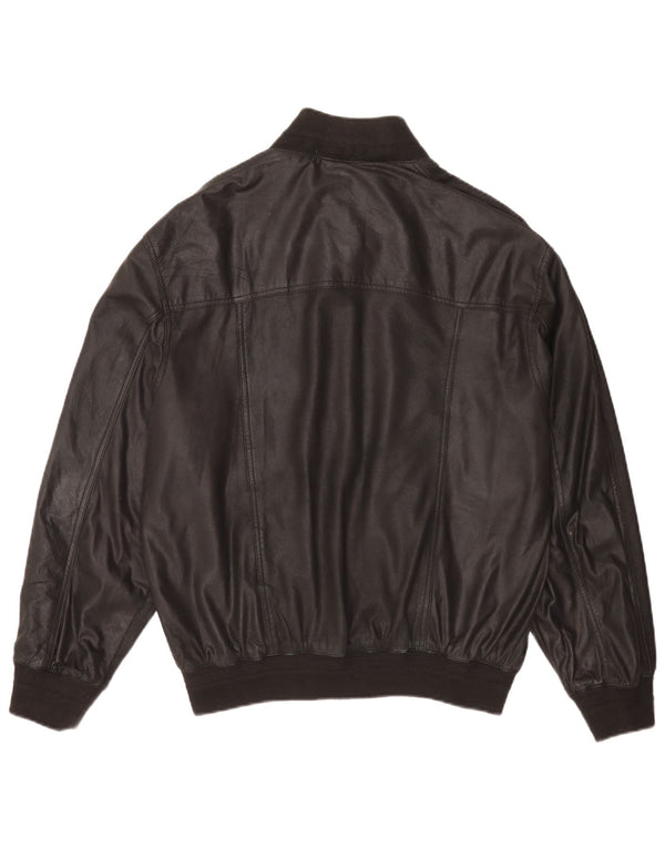 Vintage muška kožna bomber jakna IT 54 2XL crna