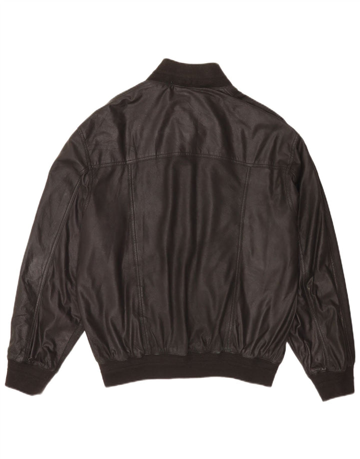 Vintage muška kožna bomber jakna IT 54 2XL crna