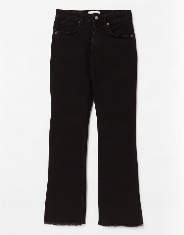 Zara ženske traperice visokog rasta EU 36 XS W26 L27 crni pamuk