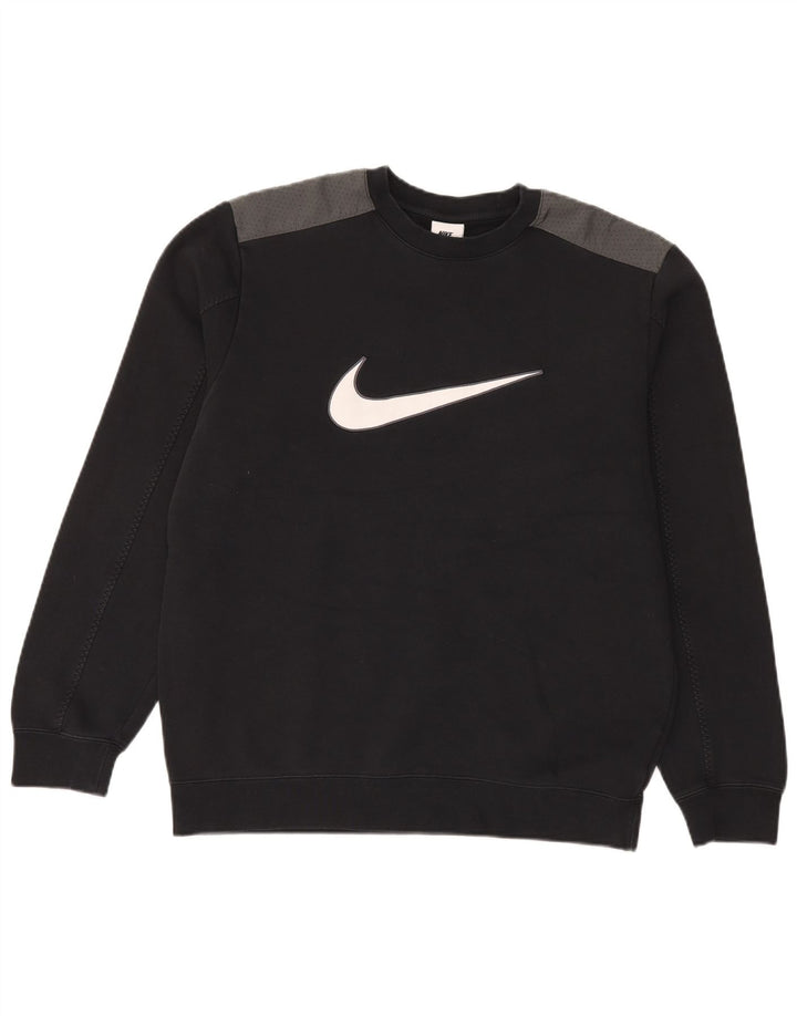 Nike muška trenirka s grafičkim motivima, srednji crni, pamuk