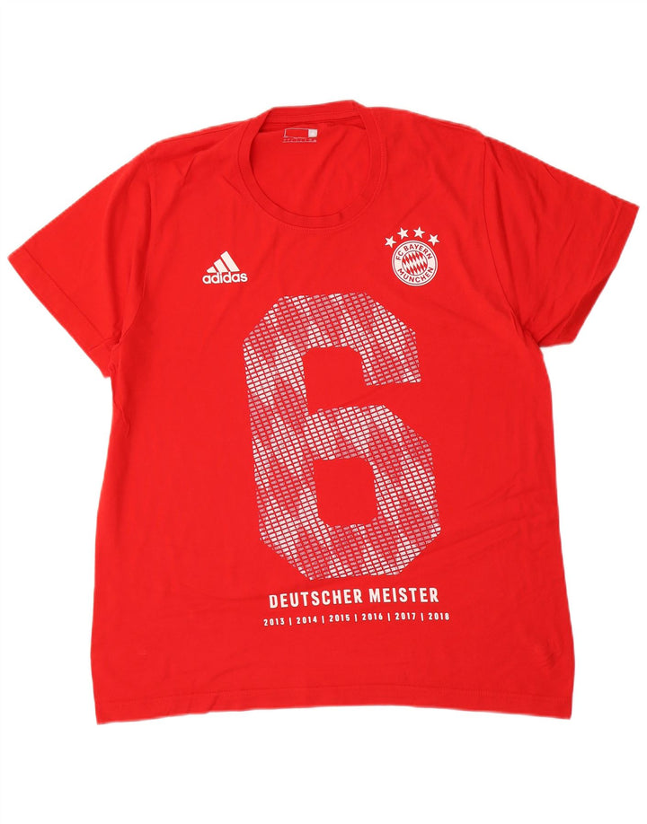Adidas muška velika crvena majica s grafičkim motivima