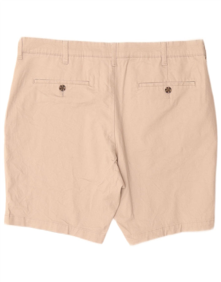 MARKS & SPENCER Mens Chino Shorts W36 Large Beige Cotton