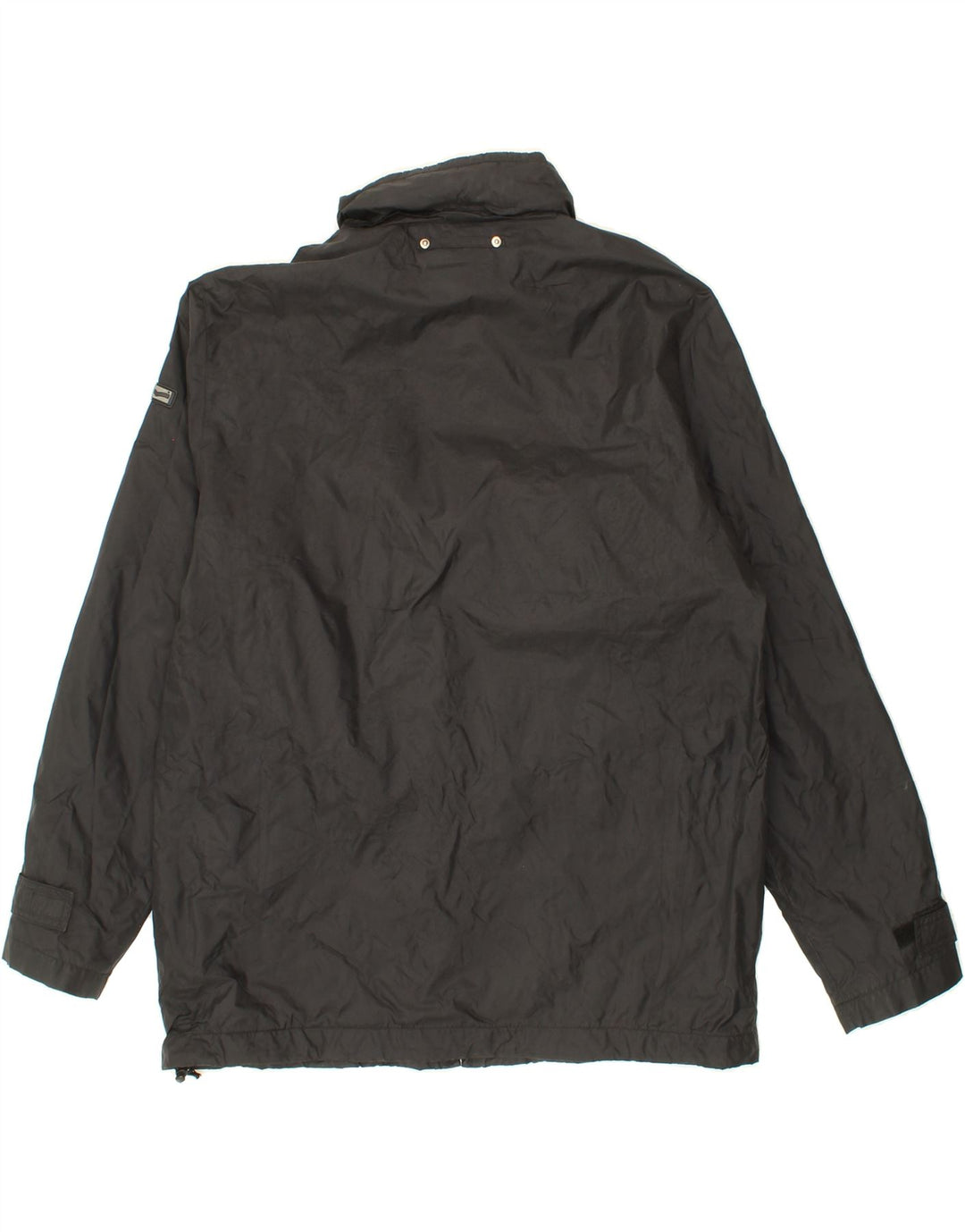 GAS Mens Rain Jacket UK 40 Large Black Nylon Vintage Gas and Second-Hand Gas from Messina Hembry 