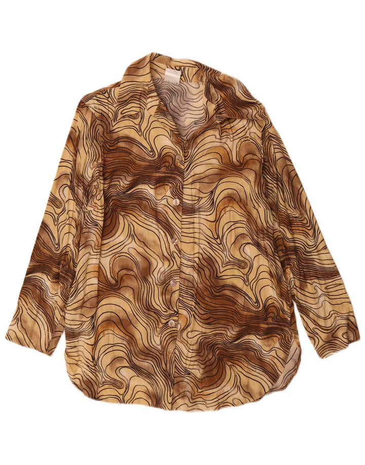 Kohlhaas ženska košulja bluza EU 40 Srednje smeđa Tie Dye viskoza