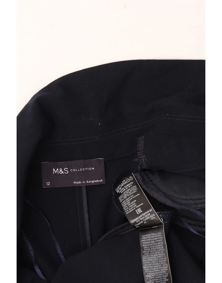 Marks & Spencer ženska jakna s otvorenim sakoom s 3/4 rukava UK 12 Srednje tamnoplava