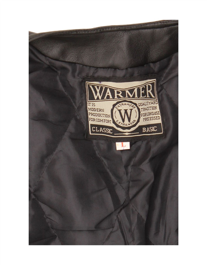 Vintage ženska kožna jakna UK 16 velika crna