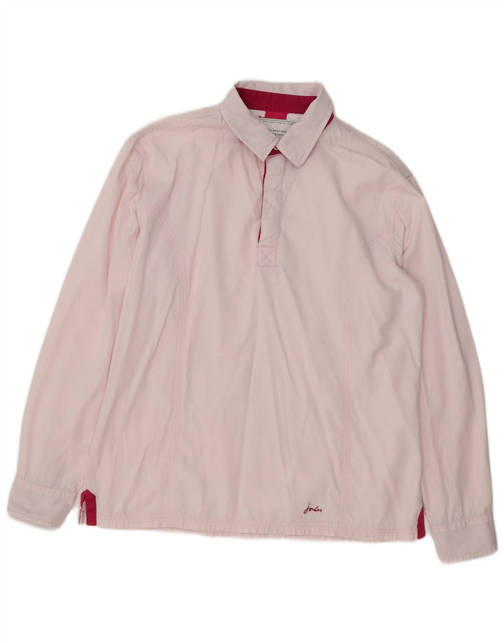 JOULES Womens Pullover Shirt UK 14 Large Pink Cotton