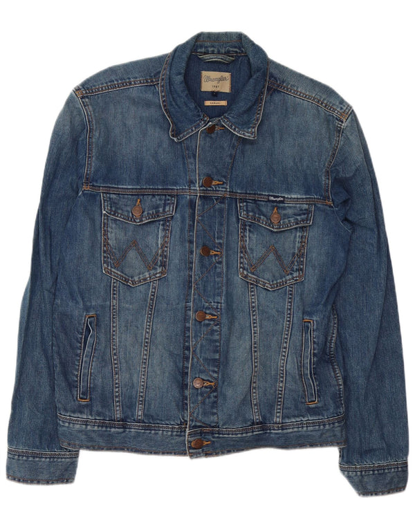 Wrangler ležerna muška traper jakna UK 40 Large Blue Cotton