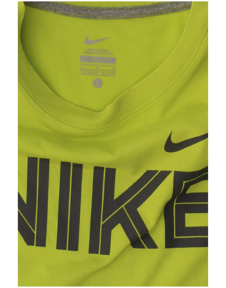 NIKE Boys Graphic Vest Top 12-13 Years Large Green