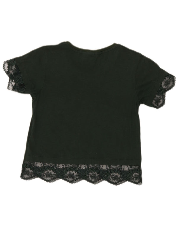 Topshop ženska bluza Petite Crop UK 4 XS Zeleni cvjetni modal