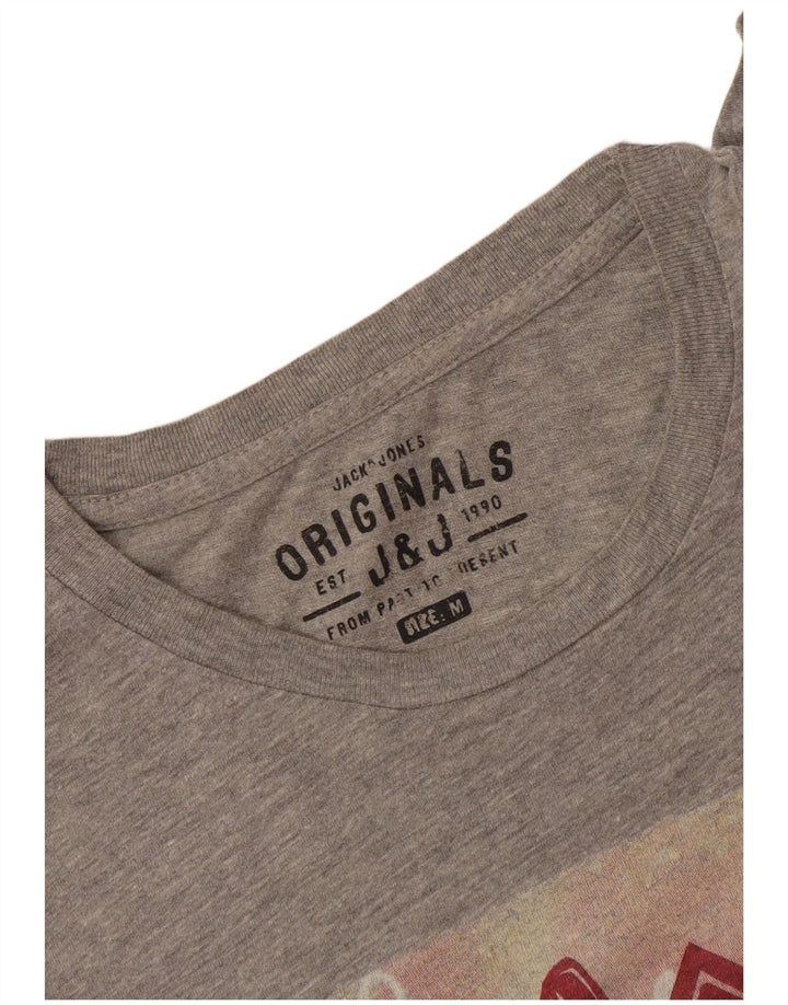 Jack & Jones muška majica s grafičkim motivima srednje siva