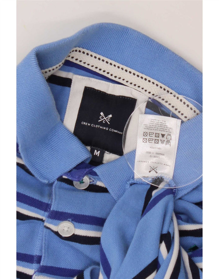Crew Clothing Muška polo majica Srednje plavi prugasti pamuk