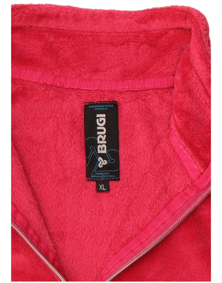 BRUGI ženska jakna od flisa UK 18 XL ružičasti poliester
