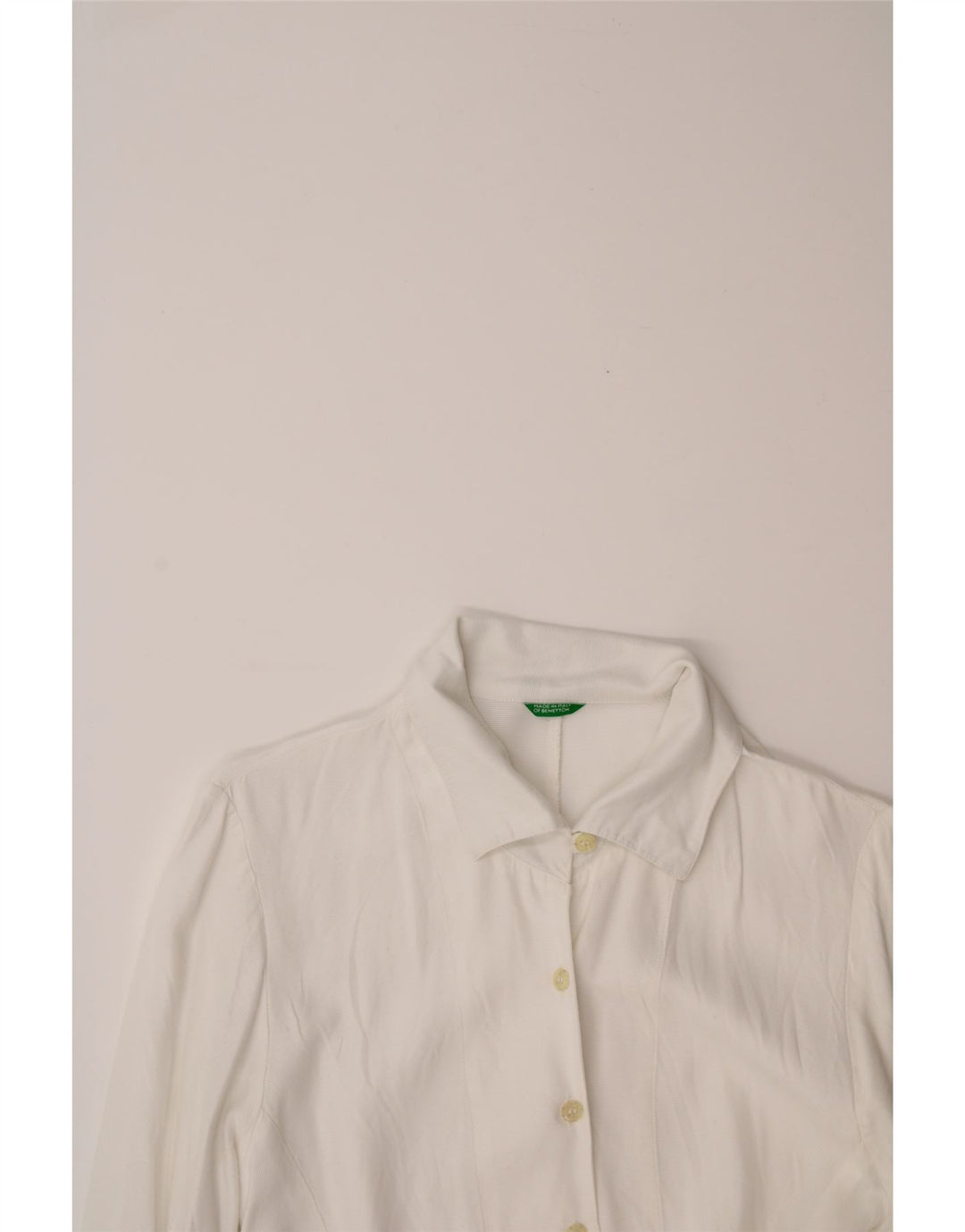 BENETTON Ženska košulja bluza UK 12 Srednje bijela viskoza
