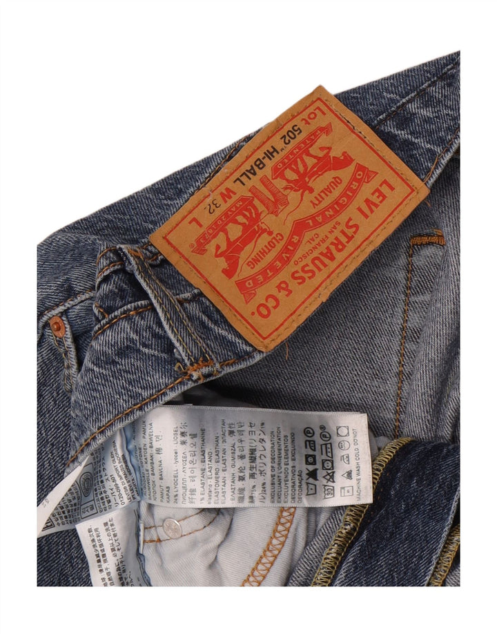 Levi's muške 502 sužene traperice W32 L22 plavi pamuk