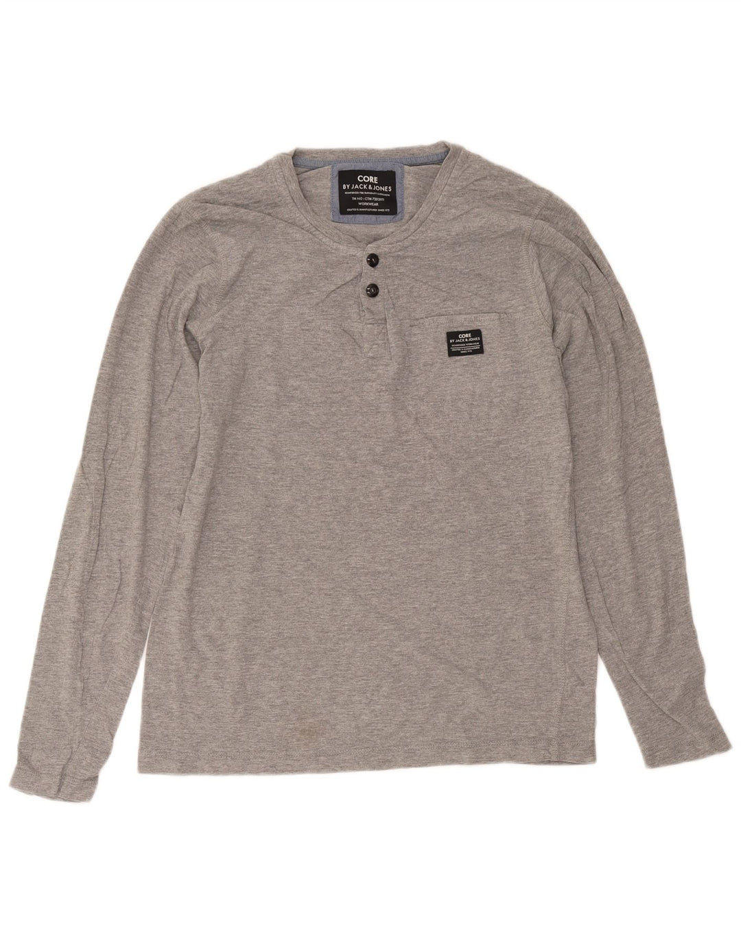 Jack & Jones muška majica dugih rukava, veliki sivi flekasti pamuk