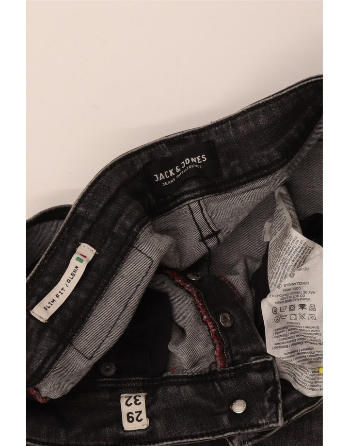 Jack & Jones muške uske traperice GLENN W29 L32 sivi pamuk
