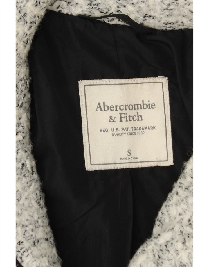 Abercrombie & Fitch ženski preveliki kaput UK 10 Small Grey Flecked Wool