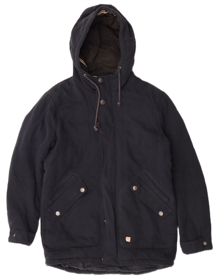 Jack & Jones muška vjetrovka s kapuljačom UK 36 Mala tamnoplava poliester