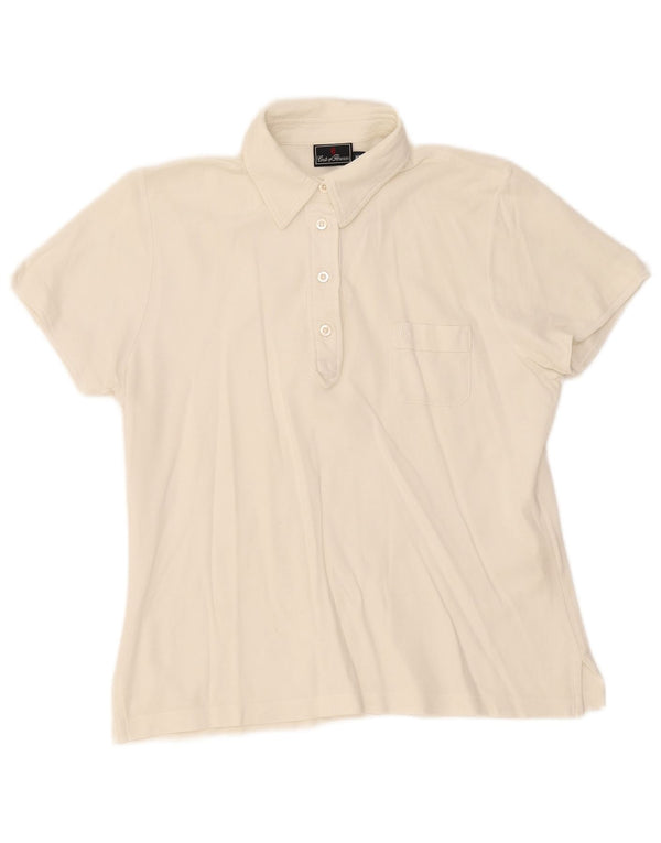 Ženska polo majica Conte of Firence UK 18 XL od bijelog pamuka