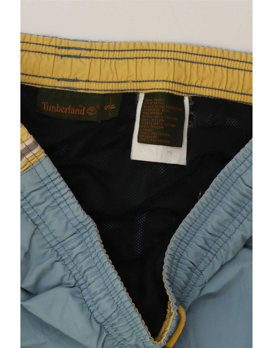 Timberland muške kratke hlače za kupanje male plave boje od poliestera