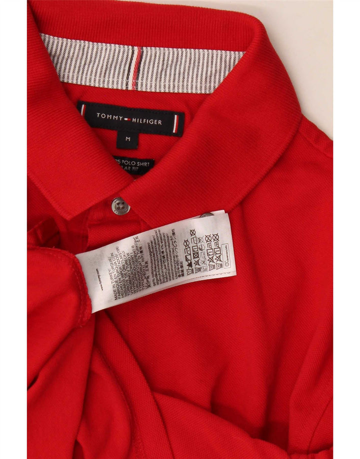 Tommy Hilfiger muška polo majica standardnog kroja srednje crvene pamučne boje