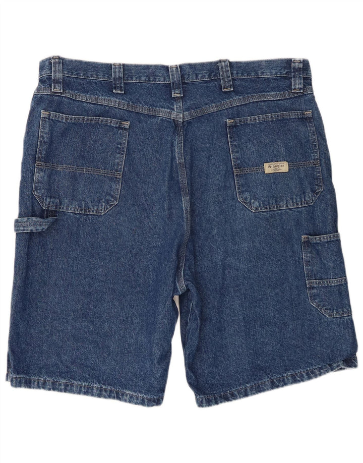 Wrangler muške kargo traper kratke hlače W38 XL plavi pamuk