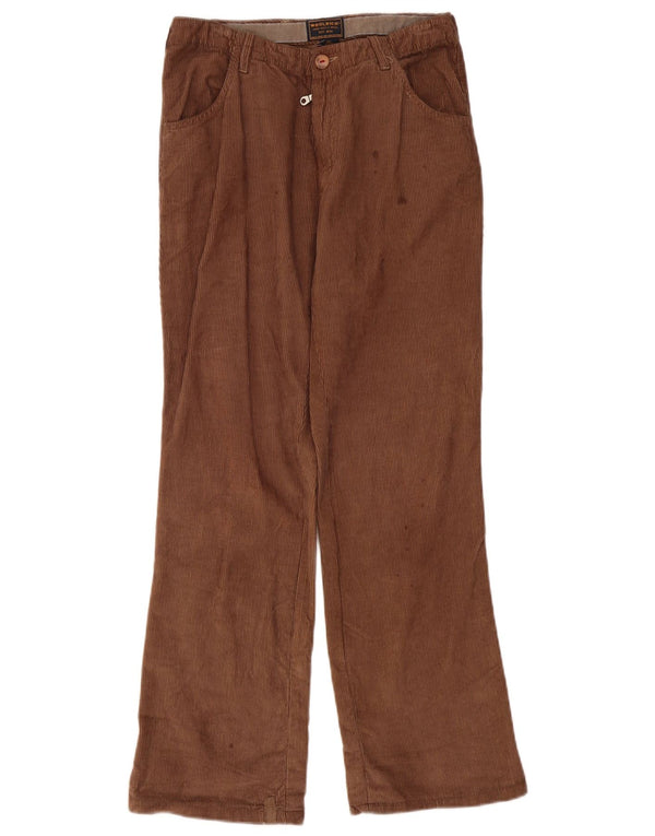 Woolrich muške ravne hlače od samta W29 L29 smeđi pamuk