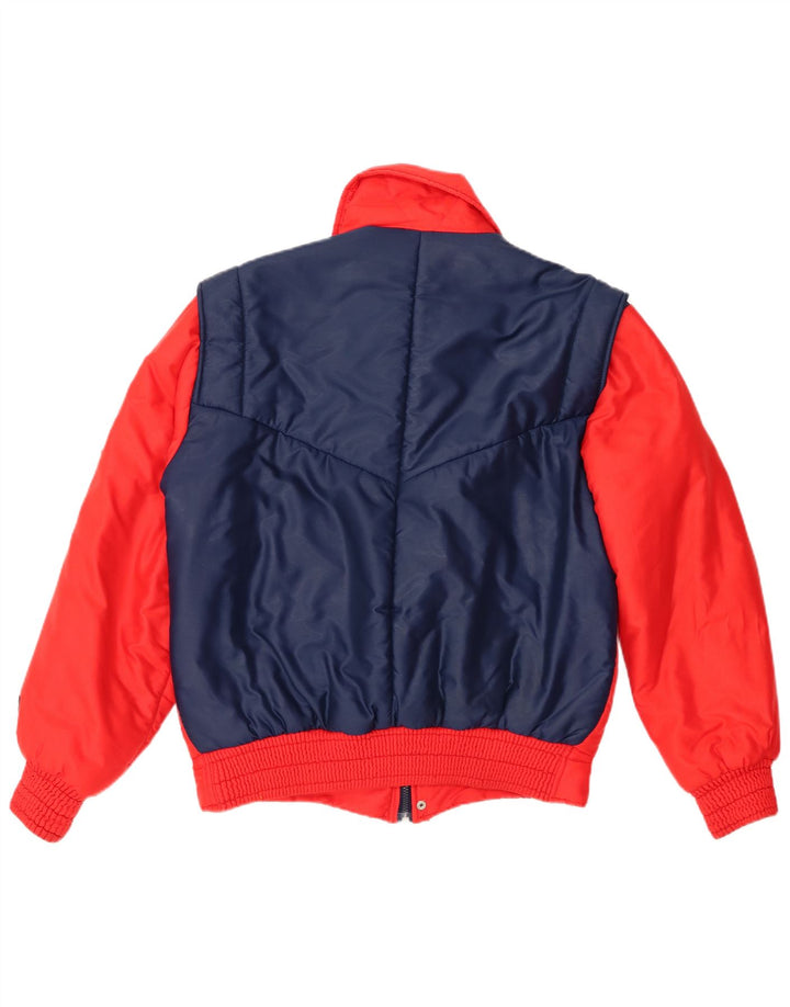 Vintage muška podstavljena jakna IT 48 Medium Red Colourblock poliamid