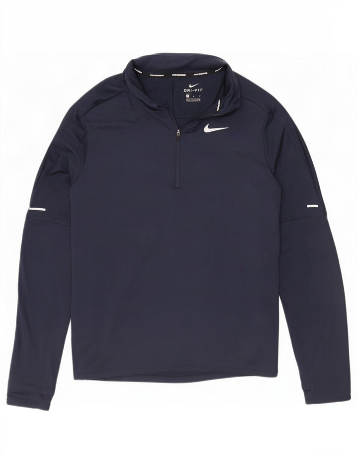 Nike Dri Fit majica s dugim rukavima i dugim rukavima Dri Fit, srednje tamnoplavi poliester