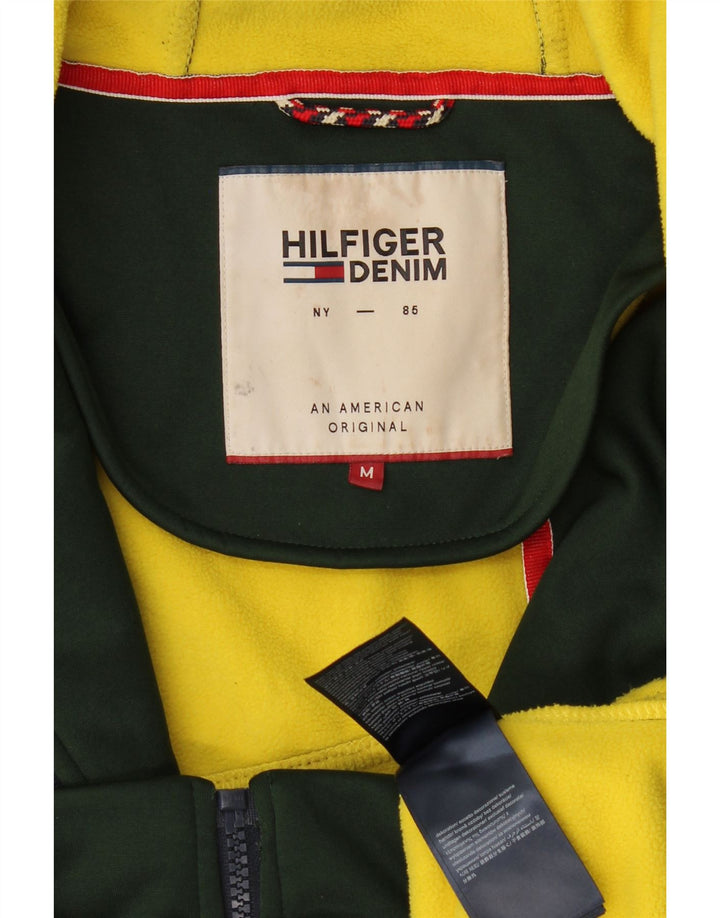 Tommy Hilfiger muški pulover s kapuljačom na patentni zatvarač srednje zelene boje od poliestera