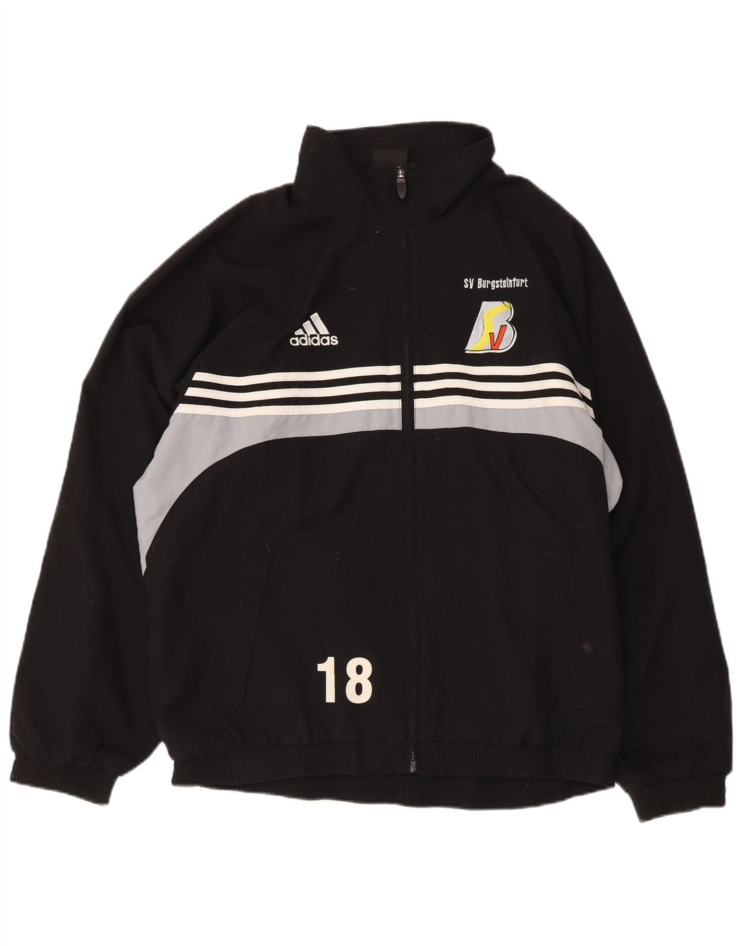 Adidas muška gornja jakna trenirke s grafičkim motivima IT 40/42 srednje crne boje