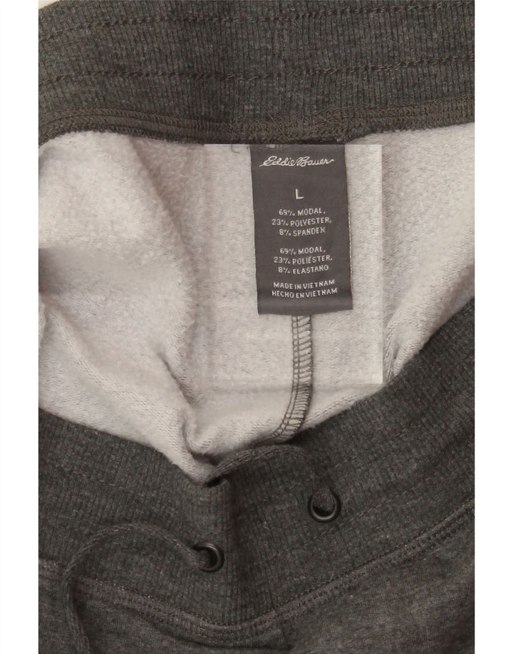 EDDIE BAUER Mens Tracksuit Trousers Joggers Large  Grey Modal Vintage Eddie Bauer and Second-Hand Eddie Bauer from Messina Hembry 