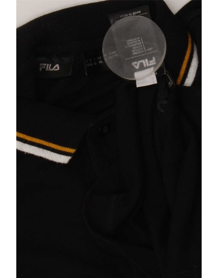 Fila muška polo majica XL crni pamuk