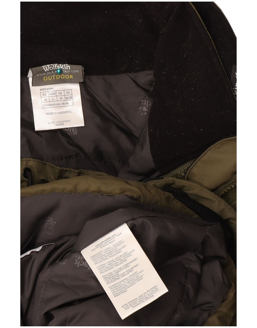 JACK WOLFSKIN muška vjetrovka jakna UK 36/38 srednje kaki boje