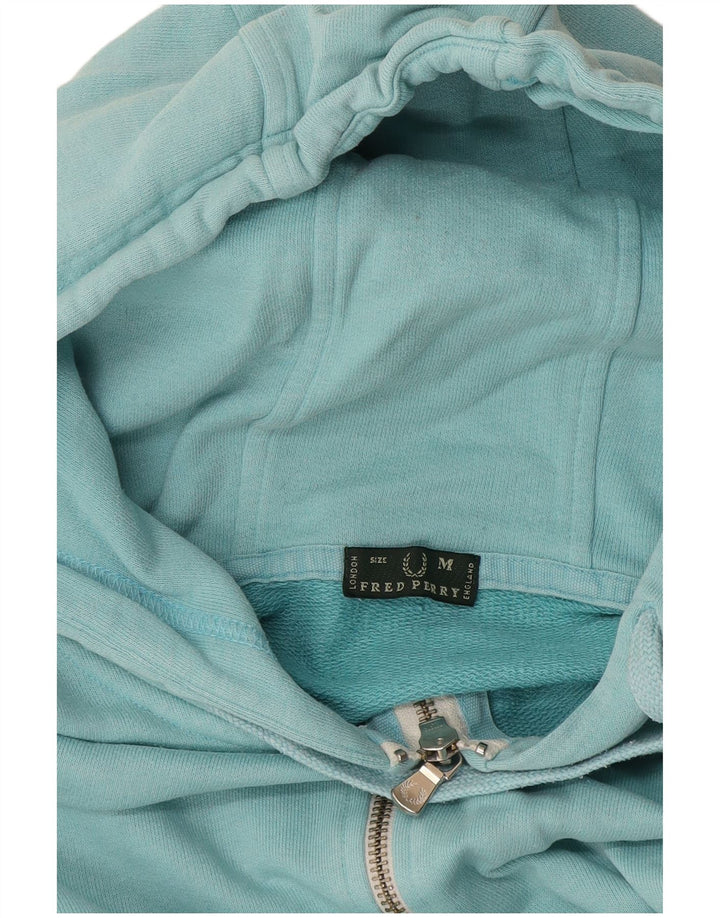 Fred Perry ženski pulover s kapuljačom s patentnim zatvaračem UK 12 srednje tirkizne boje