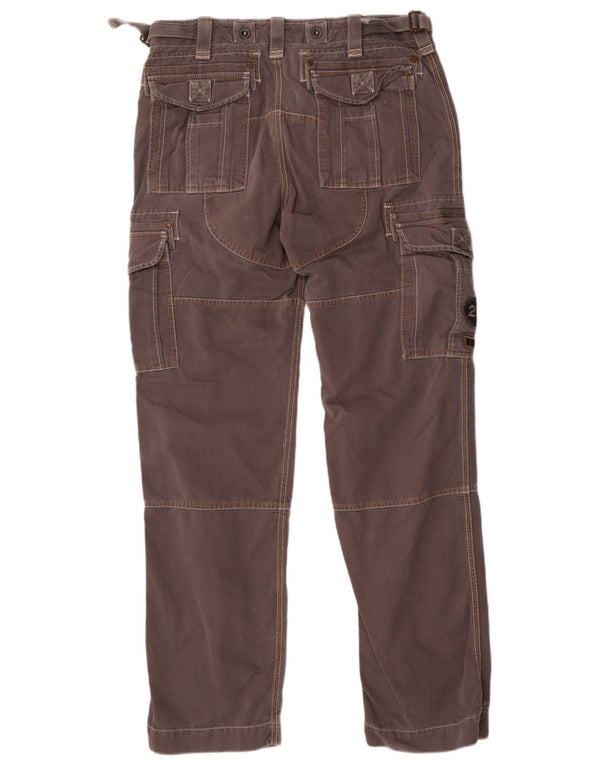 Aeronautica Militare muške ravne kargo hlače IT 50 Large W34 L33 sive