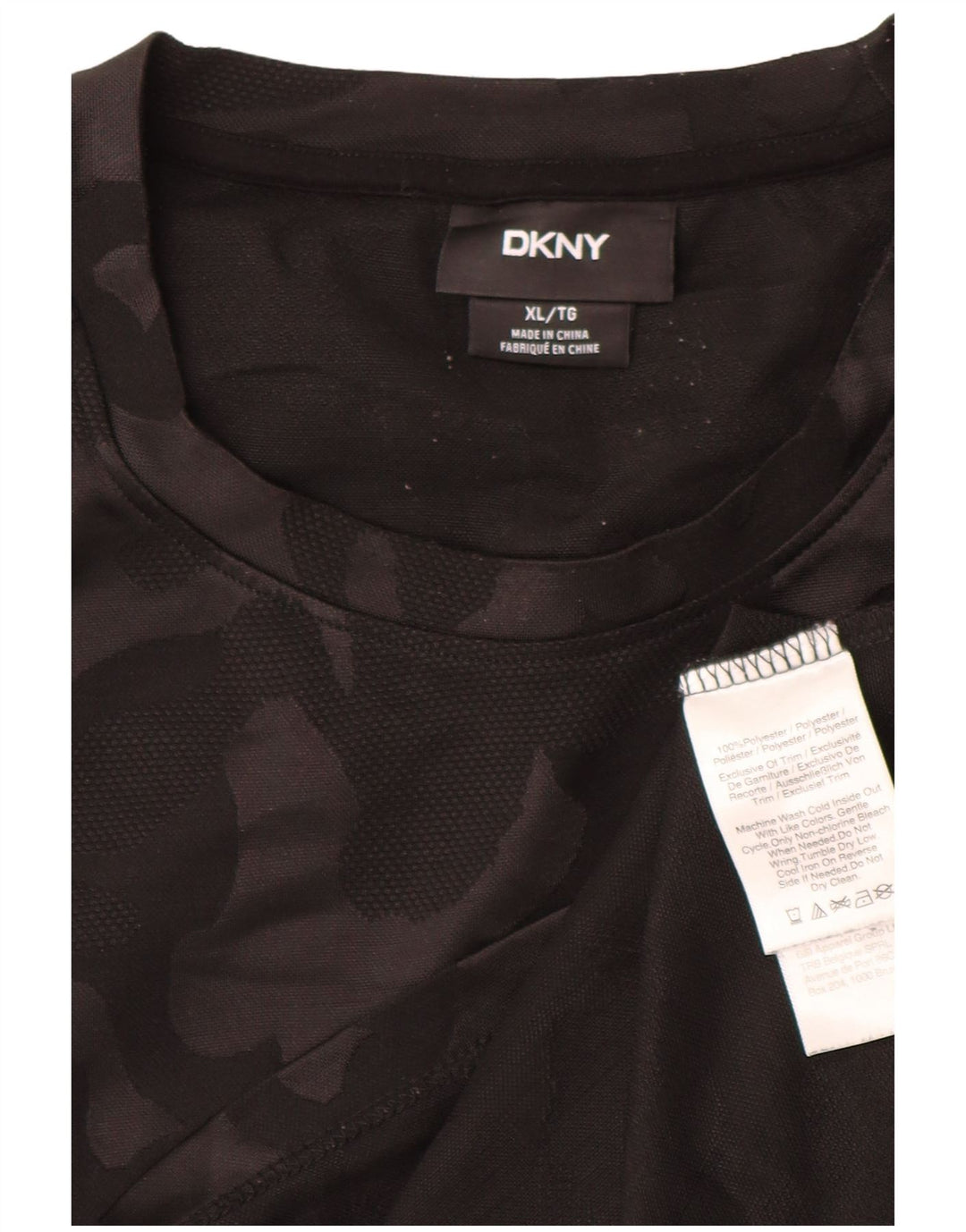 DKNY muška majica kratkih rukava XL crni maskirni poliester