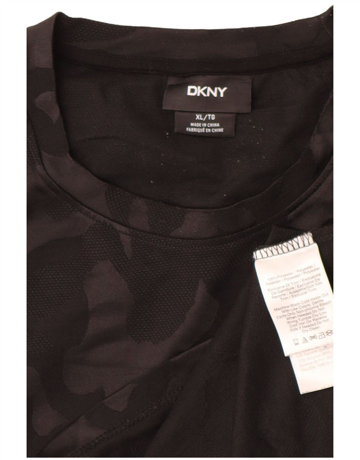 DKNY muška majica kratkih rukava XL crni maskirni poliester