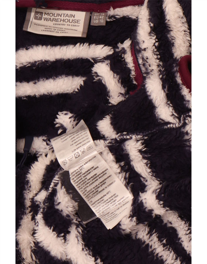 MOUNTAIN WAREHOUSE Ženski džemper od flisa UK 14 Veliki tamnoplavi na pruge