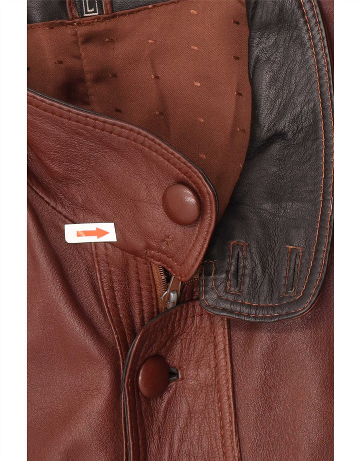 Vintage muška bomber kožna jakna UK 40 velika smeđa