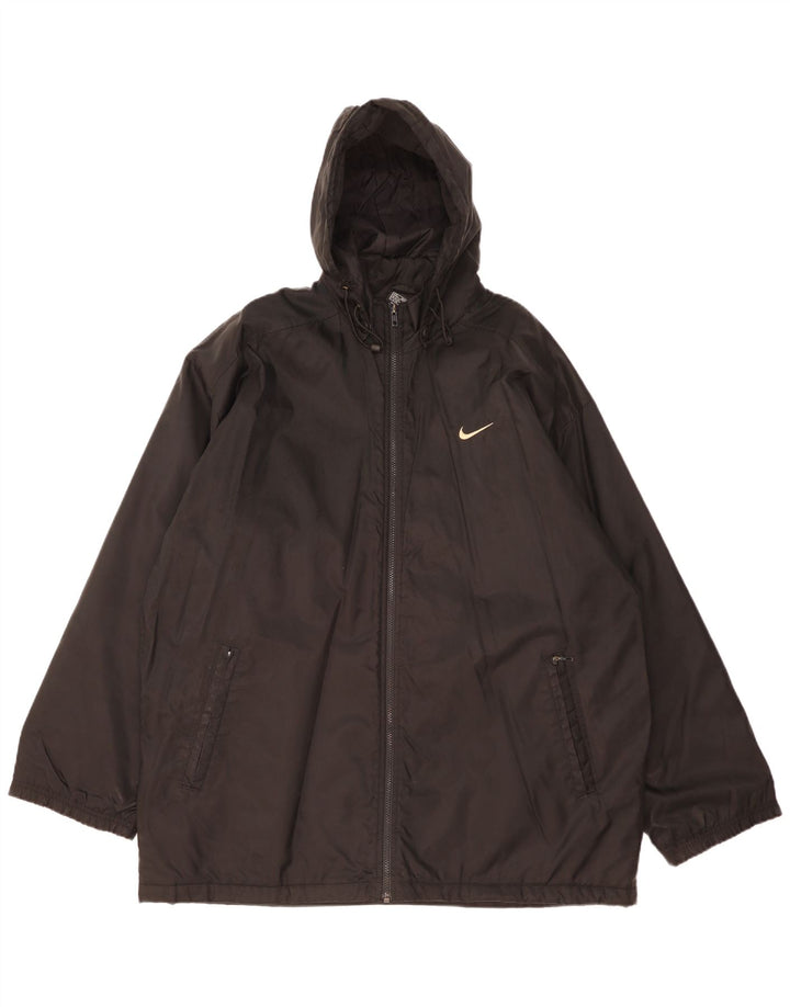 Nike muška grafička jakna s kapuljačom UK 42/44 veliki crni poliester