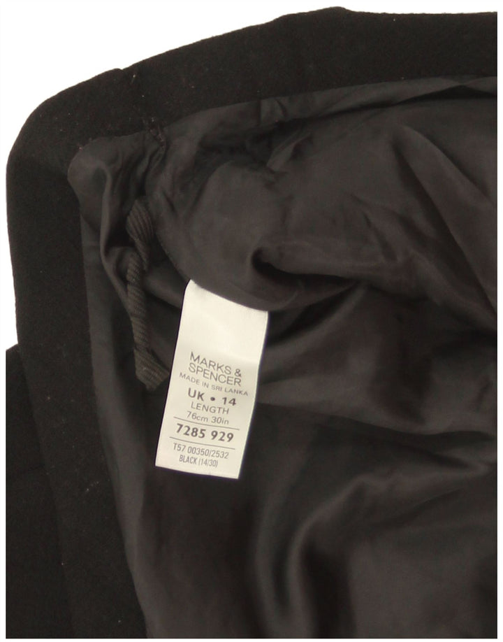 Marks & Spencer ženska suknja A-kroja UK 14 velika W32 crni poliester