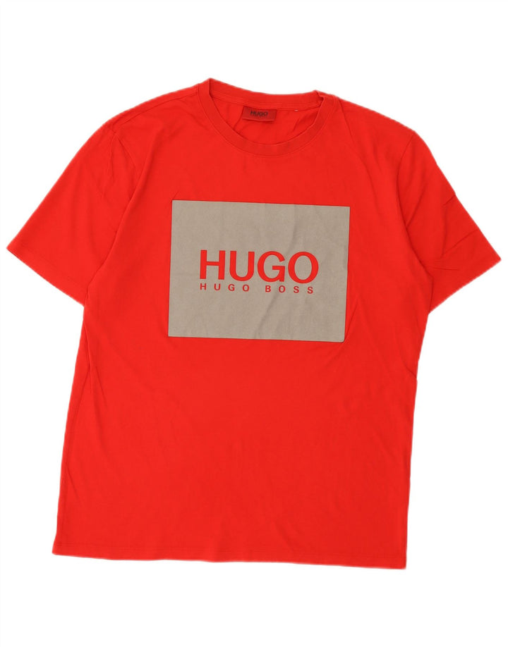 Hugo Boss muška majica s grafičkim motivima, mala crvena