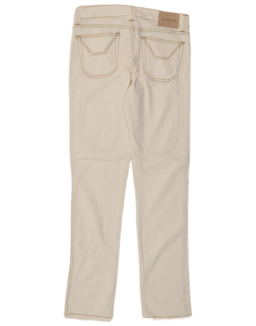 JECKERSON Womens Slim Jeans W31 L32 White Cotton
